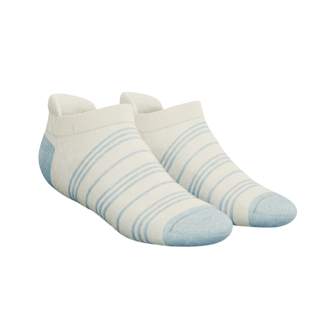 The College Ruled | Stripe Heel Hammock™ Ankle Socks