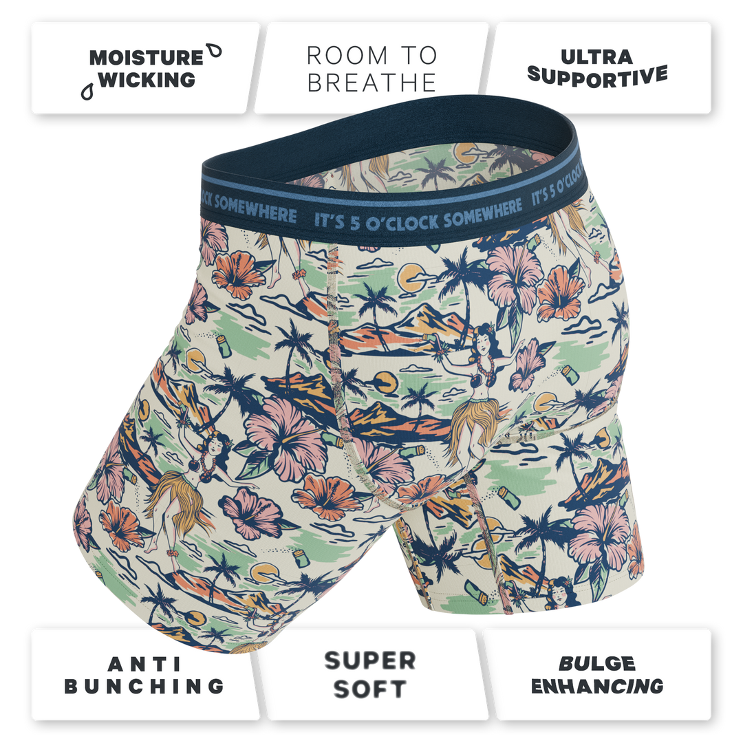 Shinesty x Margaritaville "Come Monday" Long Leg Ball Hammock® Pouch Underwear