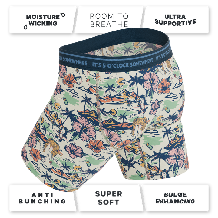 Shinesty x Margaritaville "Come Monday" Long Leg Ball Hammock® Pouch Underwear