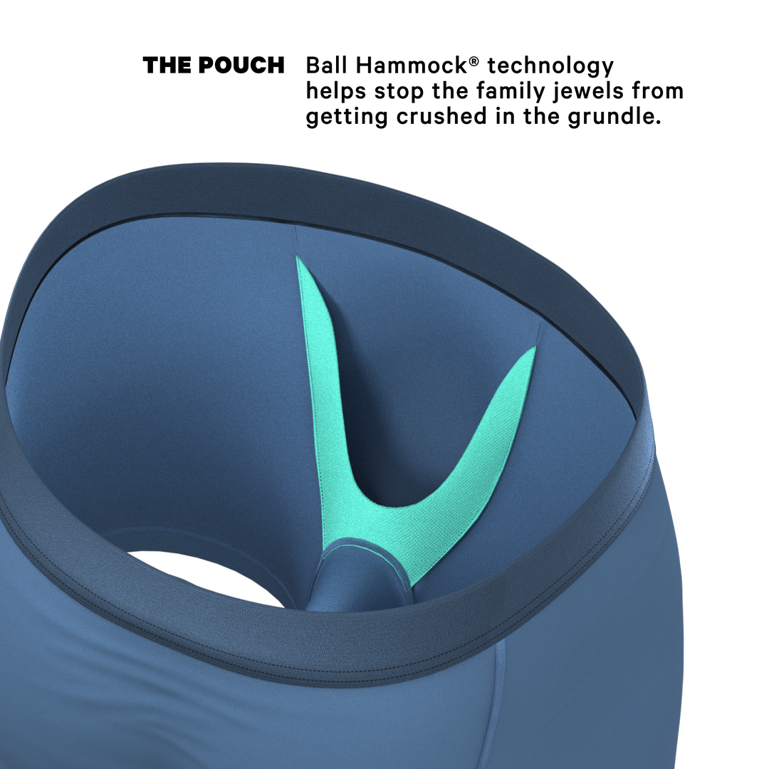 Shinesty The Cool Cobalt Slate Blue Ball Hammock® Pouch Boxer Briefs