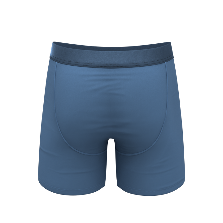 Shinesty The Cool Cobalt Slate Blue Ball Hammock® Pouch Boxer Briefs