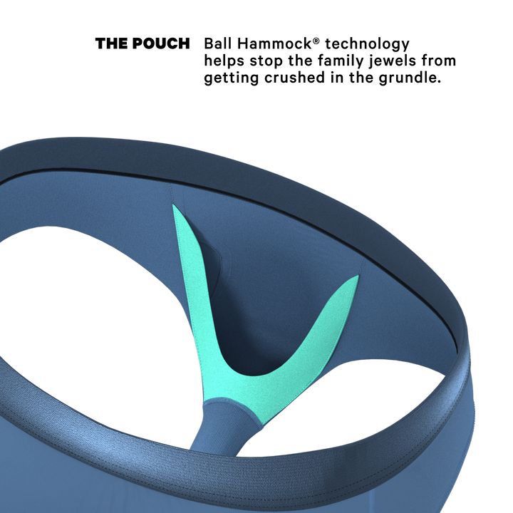 Shinesty "Cool Cobalt" Slate Blue Ball Hammock® Pouch Underwear Briefs