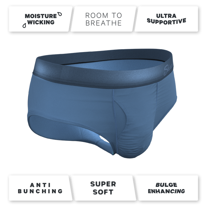 Shinesty "Cool Cobalt" Slate Blue Ball Hammock® Pouch Underwear Briefs