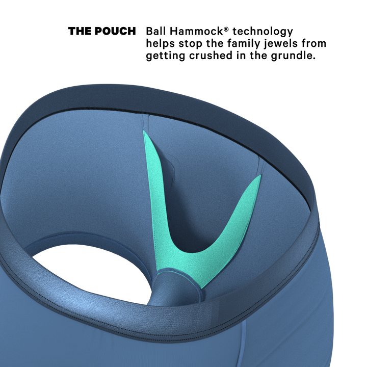 Shinesty "Cool Cobalt" Slate Blue Ball Hammock® Pouch Trunks Underwear