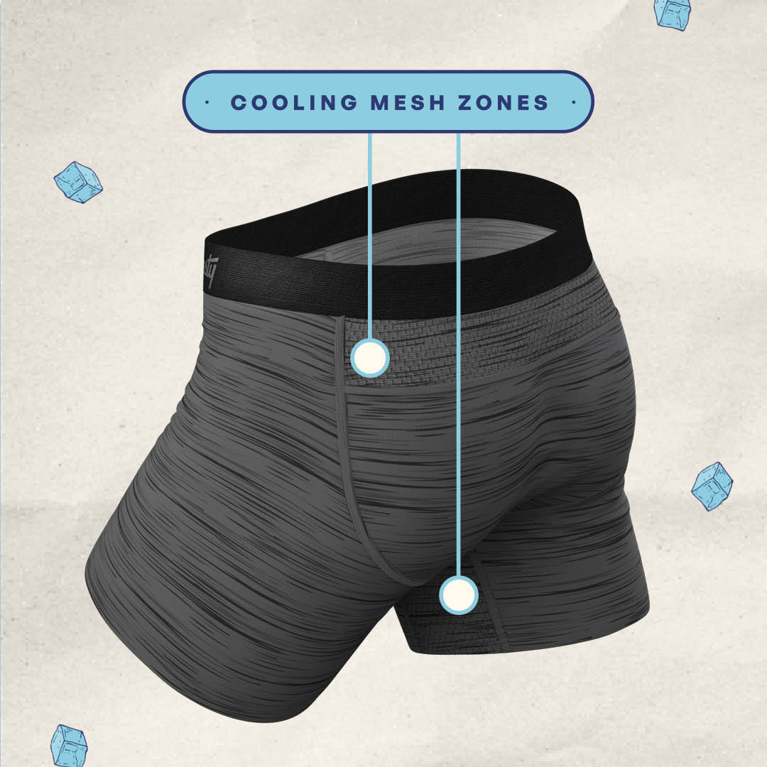 The Slate Charny | Graphite Textured paradICE™ Cooling Ball Hammock® Underwear