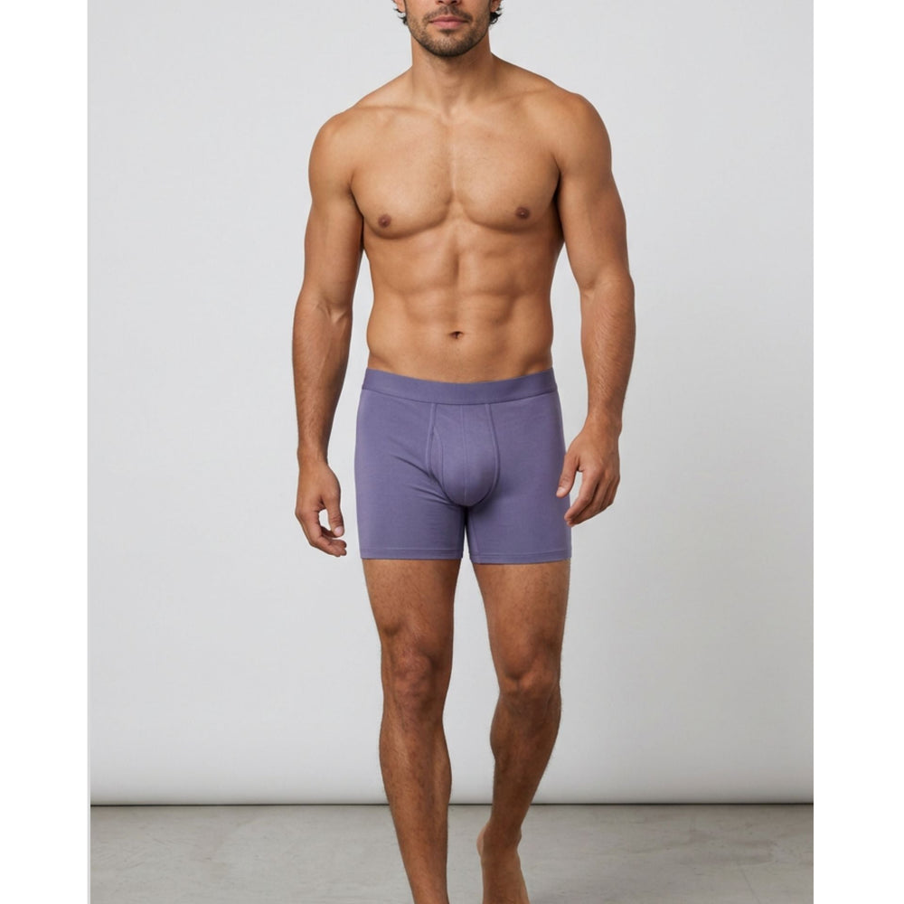 SilkCut men's bamboo boxer briefs – antimicrobial cooling 5-inch inseam performance underwear