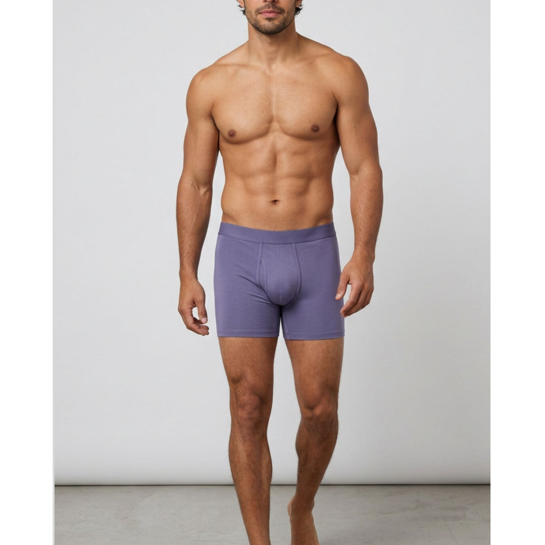 SilkCut men's bamboo boxer briefs – antimicrobial cooling 5-inch inseam performance underwear