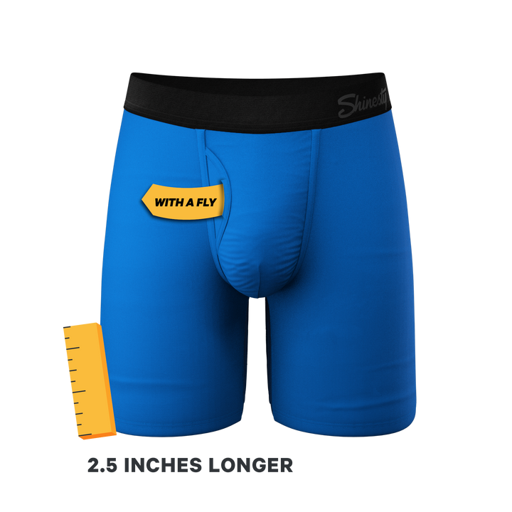 Shinesty "Crown Jewels" Royal Blue Long Leg Ball Hammock® Pouch Underwear