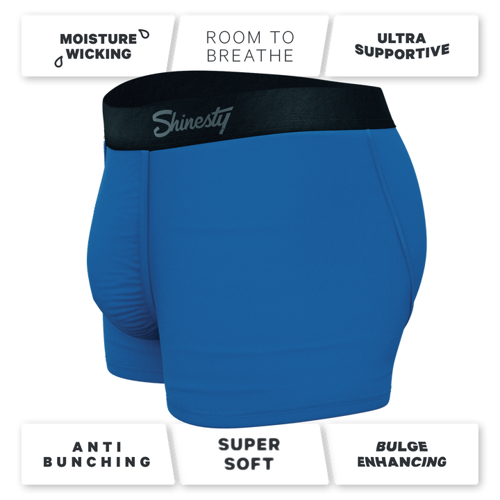 The Crown Jewels: Men's Royal Blue Trunks Underwear with Ball Hammock® Pouch