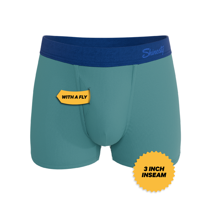 Shinesty "The Curacao" Teal Ball Hammock® Pouch Trunks Underwear for Men