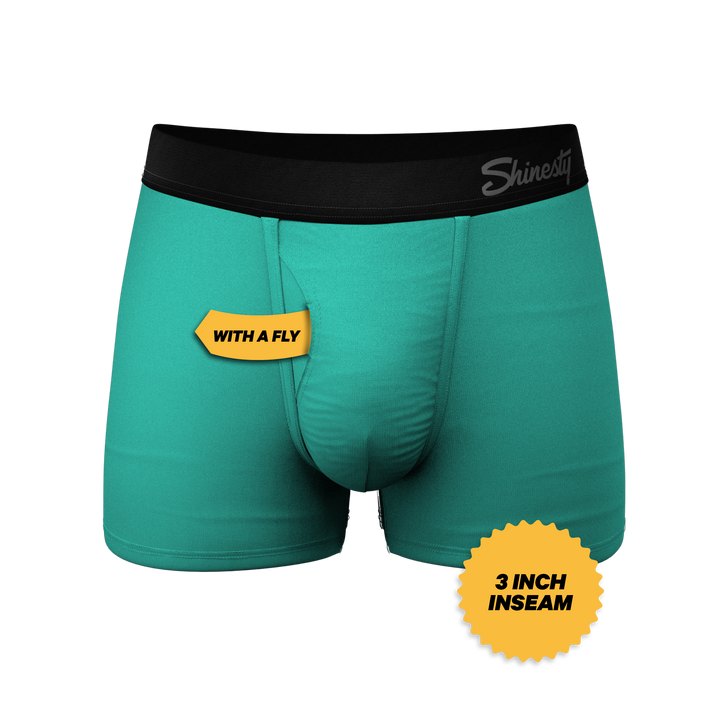 Shinesty "The Cyantific Theory" Turquoise Ball Hammock® Pouch Trunks Underwear