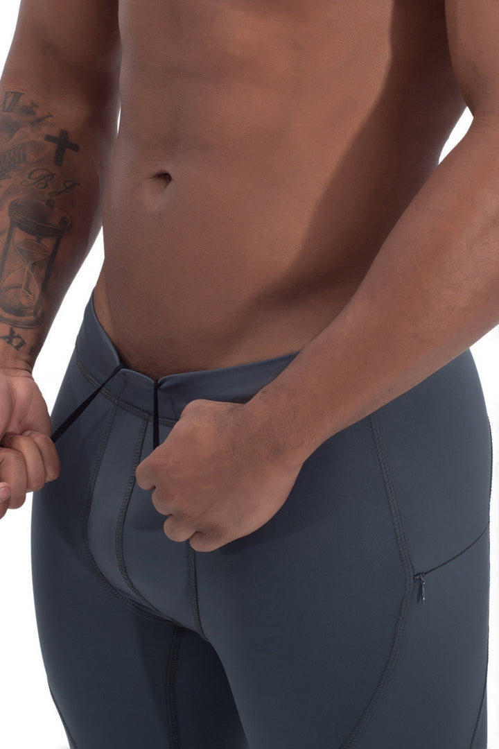 Matador Meggings "Gray/Gray" Men’s Compression Tights – High-Performance Athletic Leggings