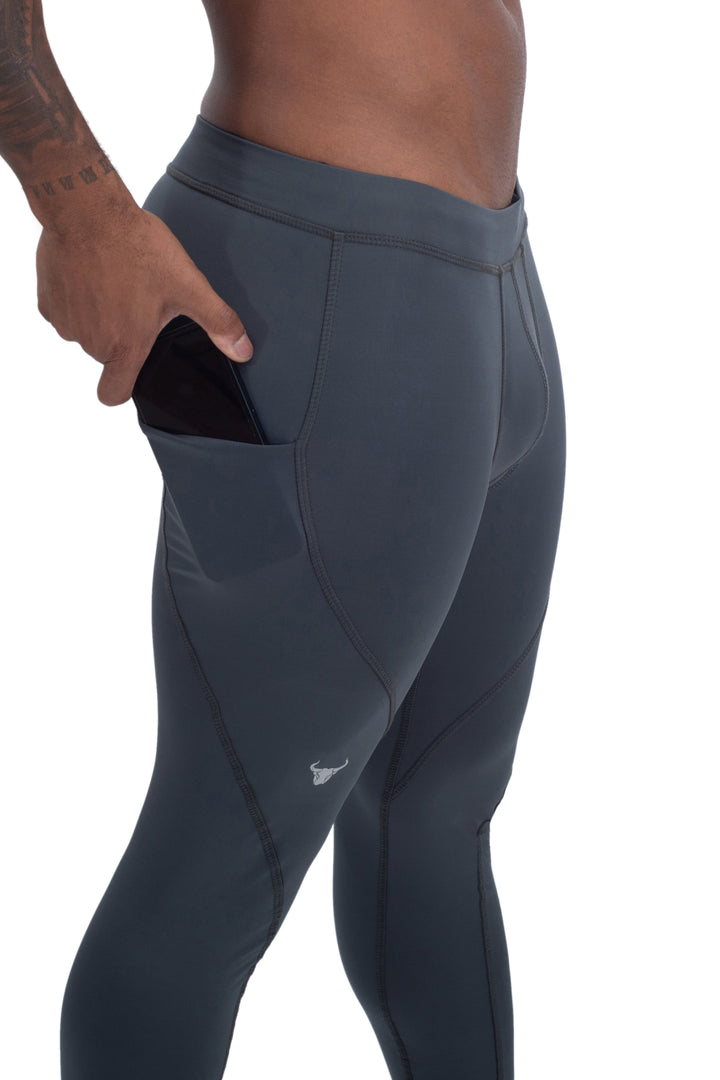 Matador Meggings "Gray/Gray" Men’s Compression Tights – High-Performance Athletic Leggings