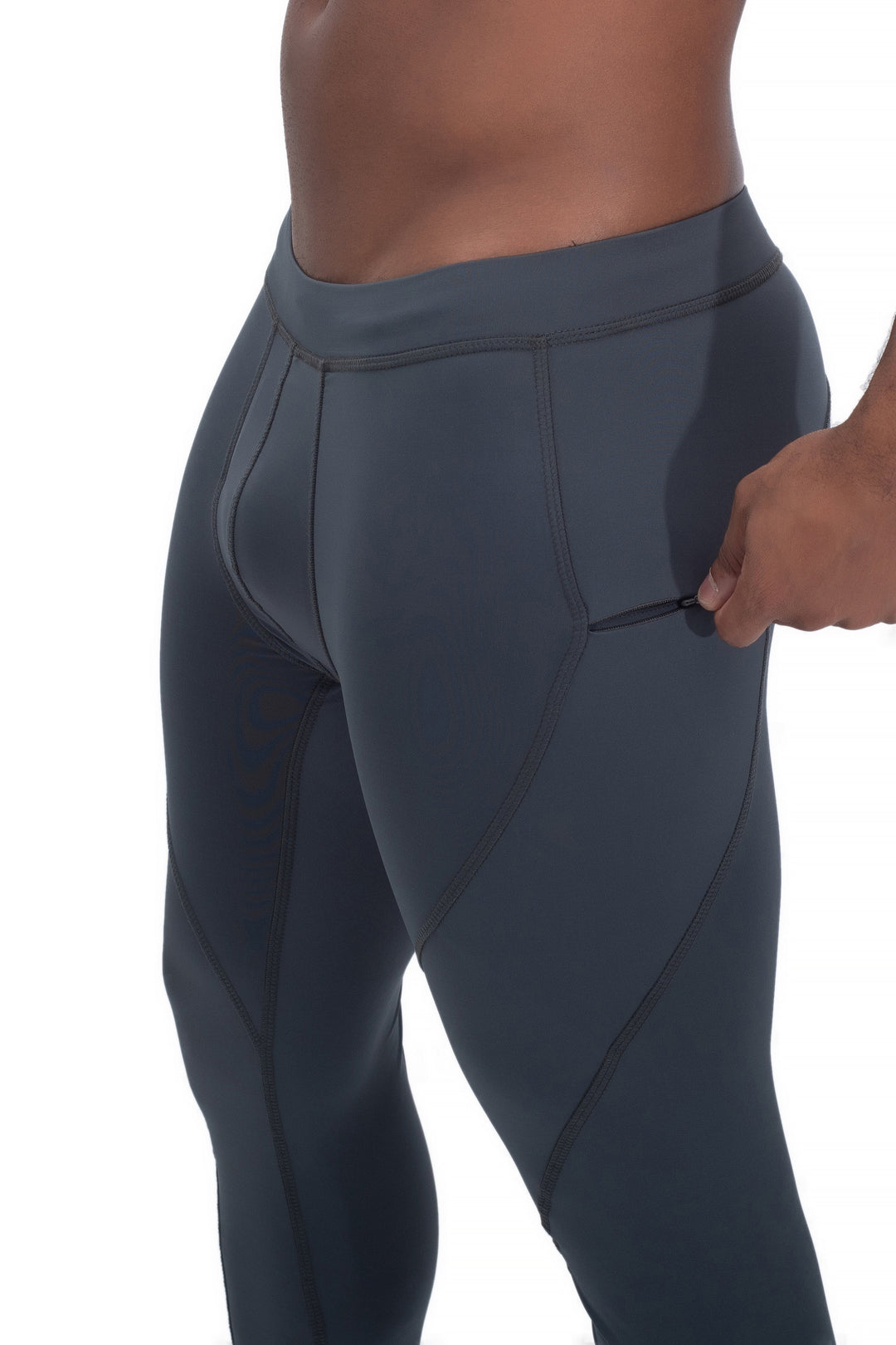 Matador Meggings "Gray/Gray" Men’s Compression Tights – High-Performance Athletic Leggings
