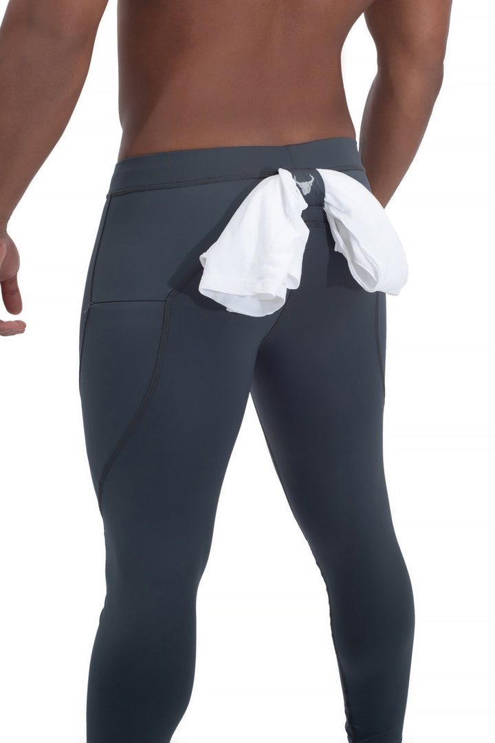 Matador Meggings "Gray/Gray" Men’s Compression Tights – High-Performance Athletic Leggings
