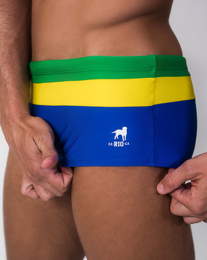CA-RIO-CA Men's Brasília Trio Sunga in Classic & Traditional cut Designer Swim Shorts Swimwear in 