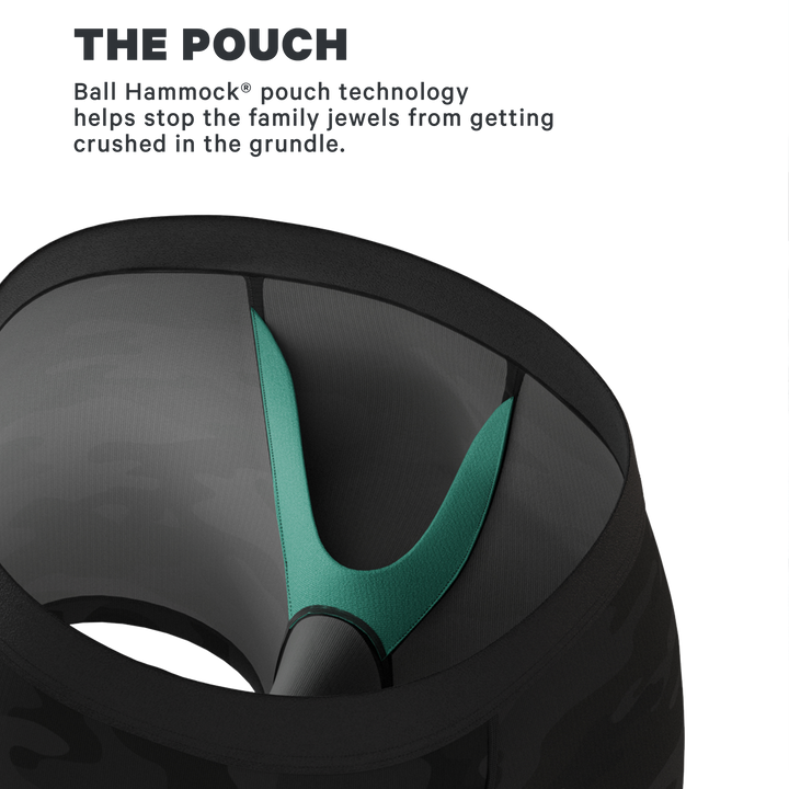 Shinesty The Darkside: Black Camo Fart Proof Ball Hammock® Pouch Underwear