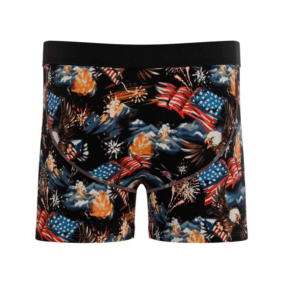 Shinesty The Declaration Americana eagles boys boxer briefs – patriotic kids underwear