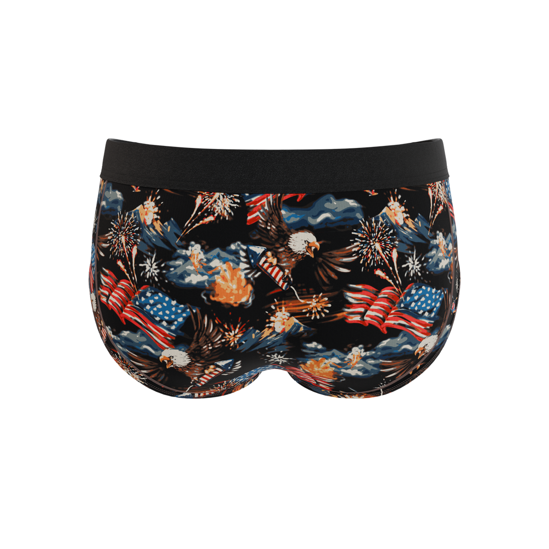 Shinesty The Declaration Americana eagles Ball Hammock briefs – funny patriotic underwear
