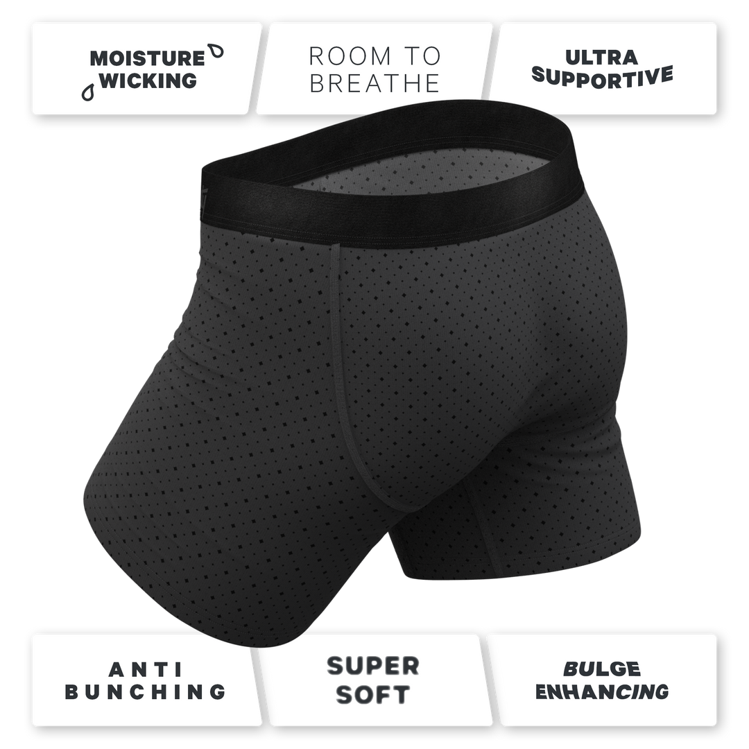 Shinesty "The Diamond Dog" Micro Diamonds Ball Hammock® Pouch Boxer Briefs (With Fly)