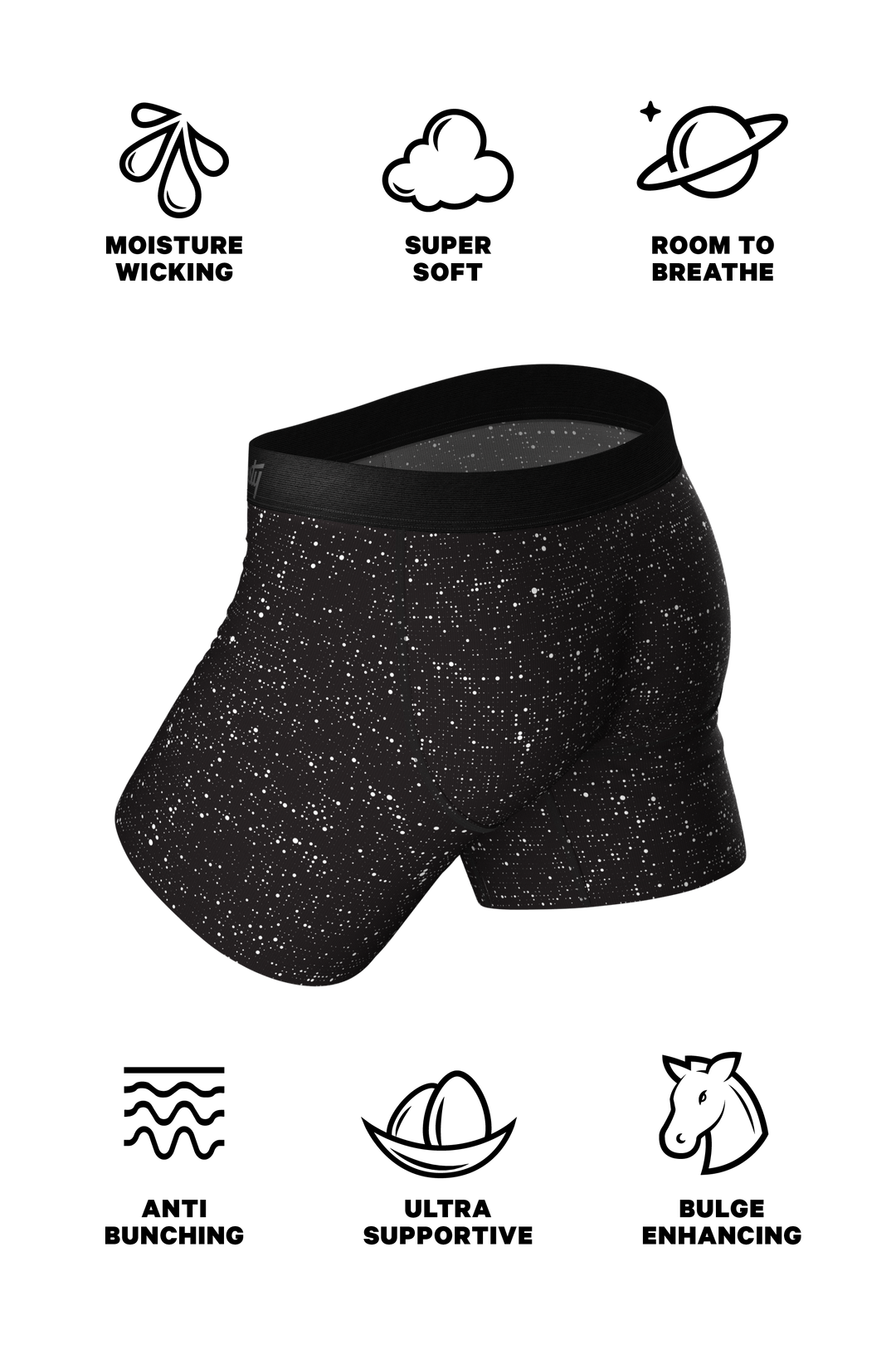 Shinesty "The Discotheque" Disco Ball Hammock® Pouch Underwear With Fly