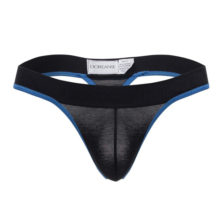 Doreanse Borderline Thongs in Black – men's thongs