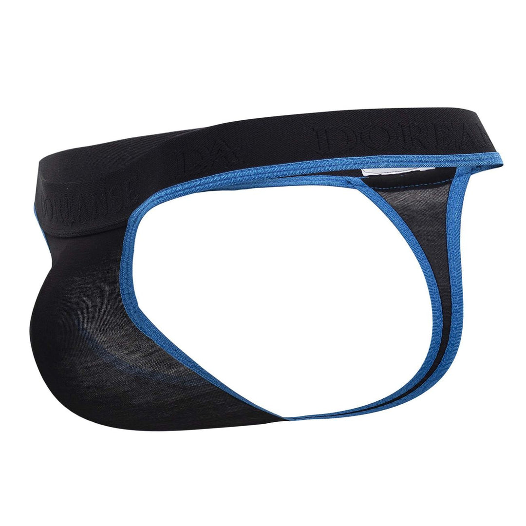 Doreanse Borderline Thongs in Black – men's thongs