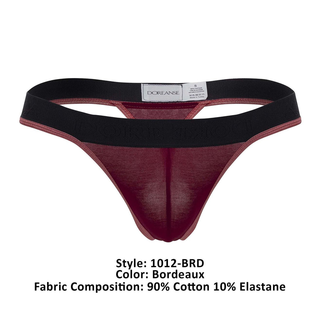 Doreanse Borderline Thongs in Bordeaux – men's thongs