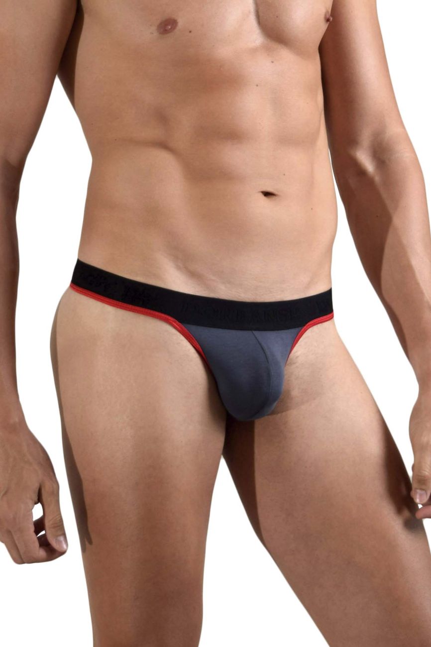 Doreanse Borderline Thongs in Charcoal – men's thongs
