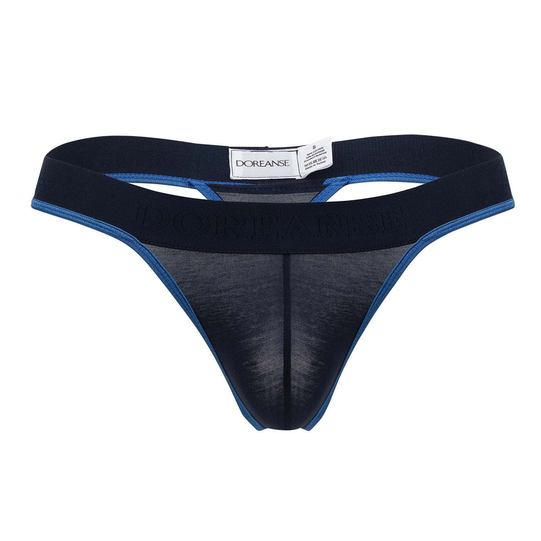 Doreanse Borderline Thongs in Navy – men's thongs