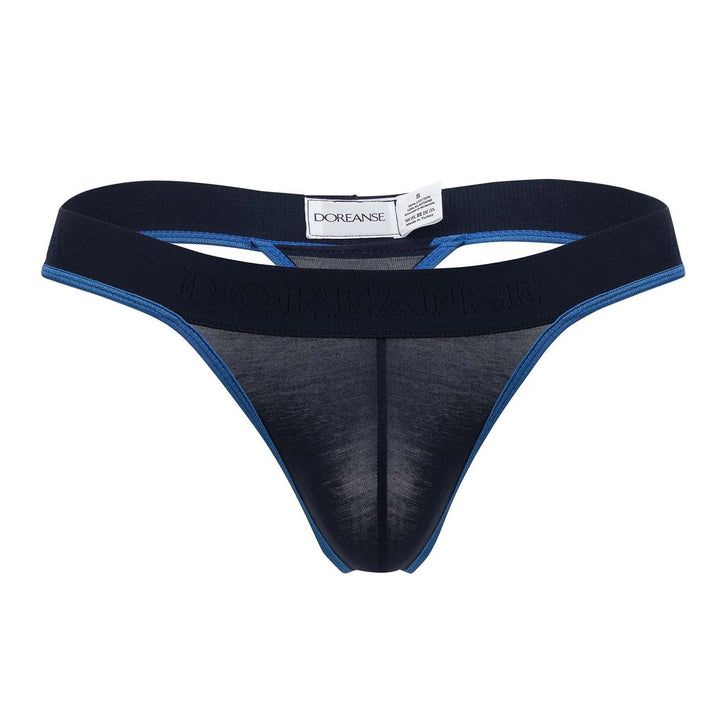 Doreanse Borderline Thongs in Navy – men's thongs