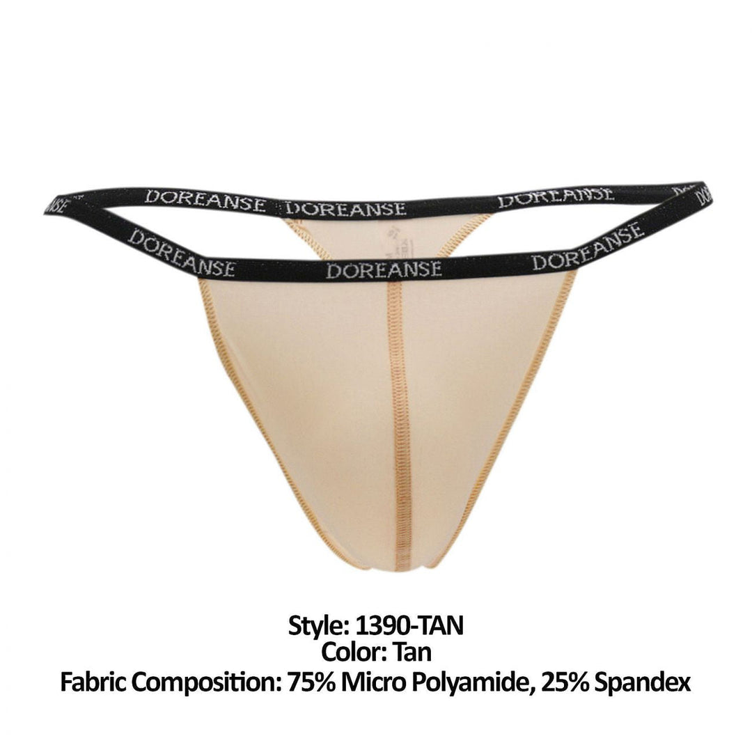 Doreanse Aire Men's Thong in Tan – men's thongs