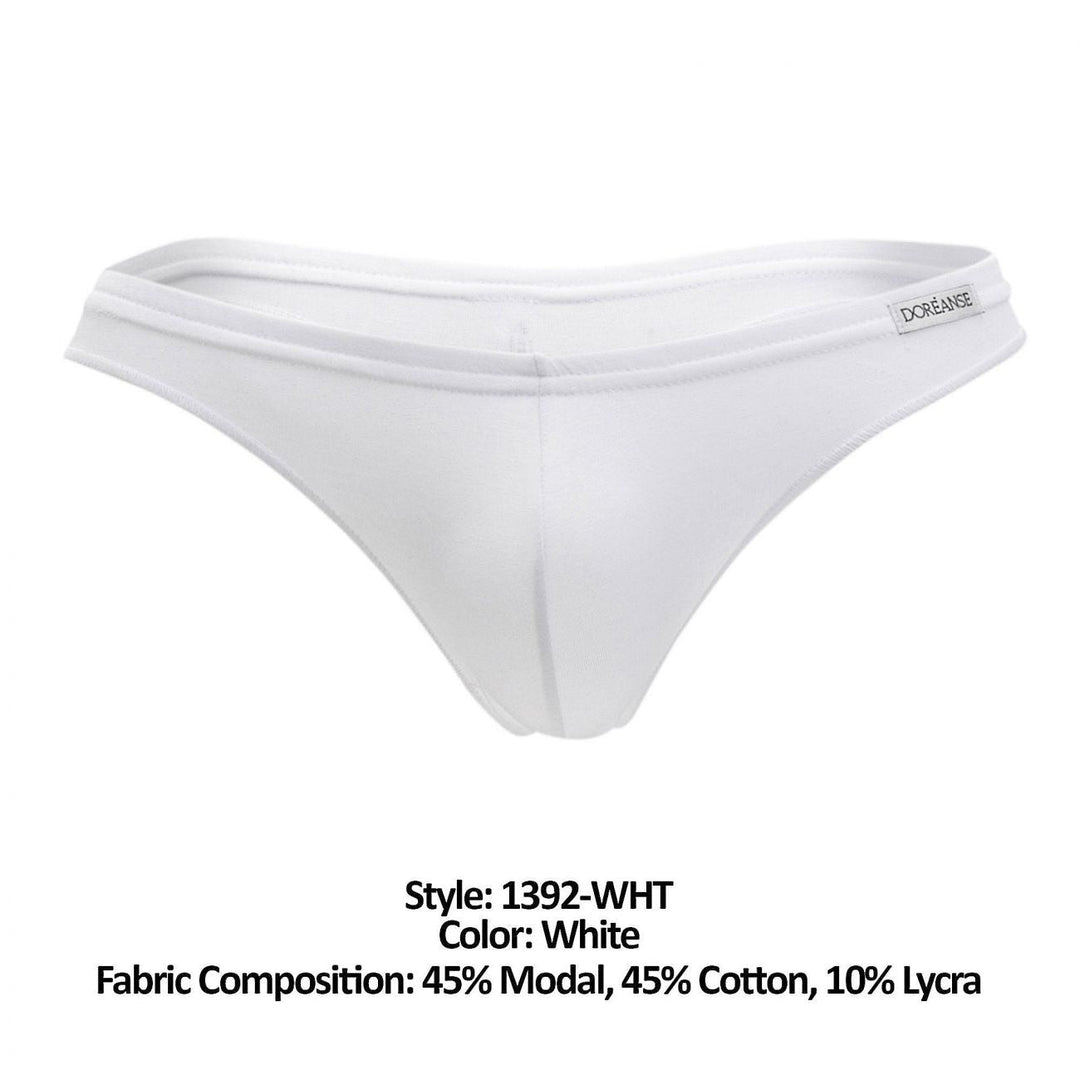 Doreanse Euro Men's Thong in White – men's thongs