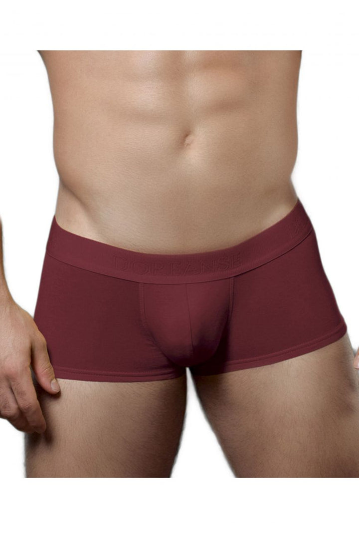 Doreanse Low-rise Men's Trunk Underwear in Bordeaux – men's trunks