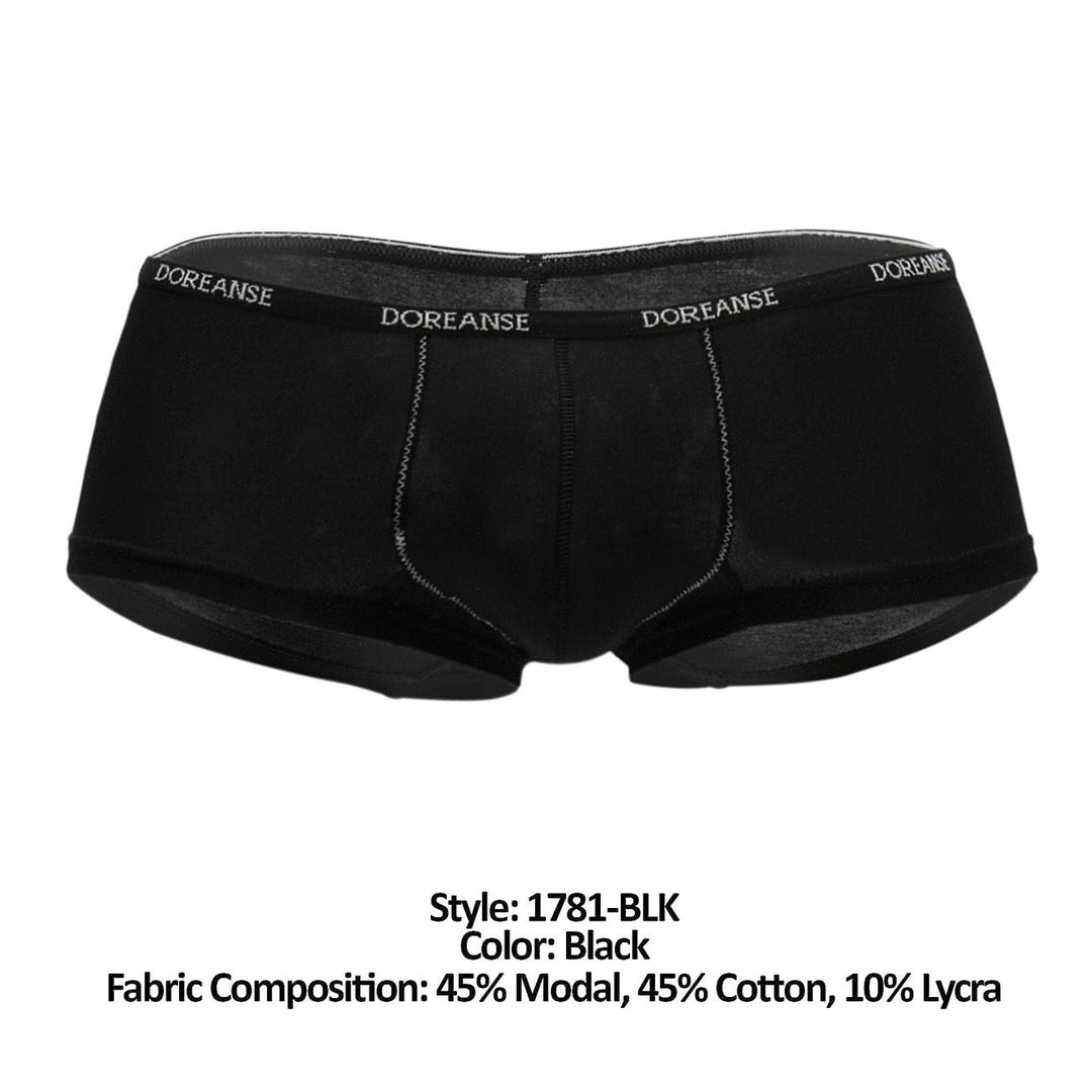 Doreanse Naked Mini Trunk in Black – men's trunks
