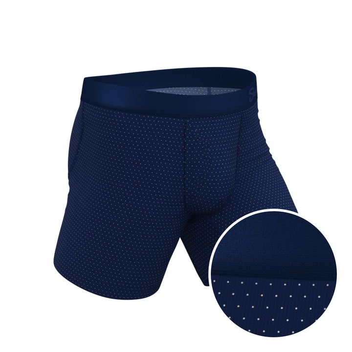 Shinesty "Dot Your Thighs" Micro Dots Ball Hammock® Pouch Boxer Briefs with Fly