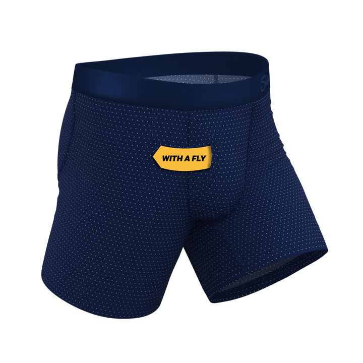 Shinesty "Dot Your Thighs" Micro Dots Ball Hammock® Pouch Boxer Briefs with Fly