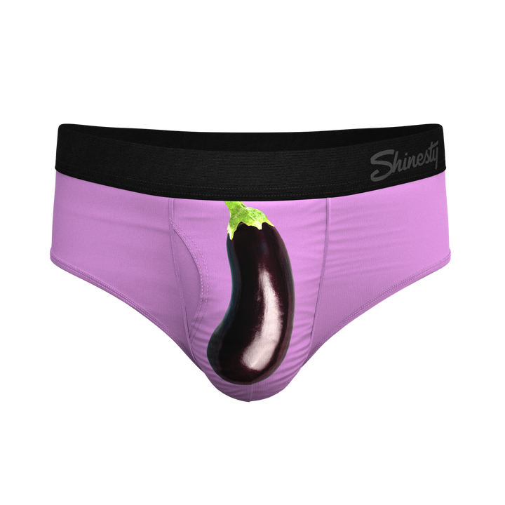 Shinesty "The Double Entendre" Eggplant Ball Hammock® Pouch Briefs