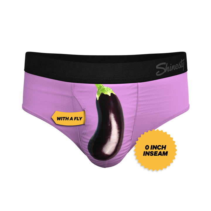 Shinesty "The Double Entendre" Eggplant Ball Hammock® Pouch Briefs