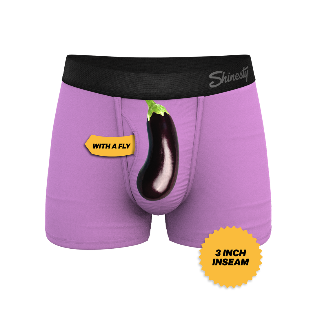 The Double Entendre | Eggplant Ball Hammock® Pouch Trunks Underwear