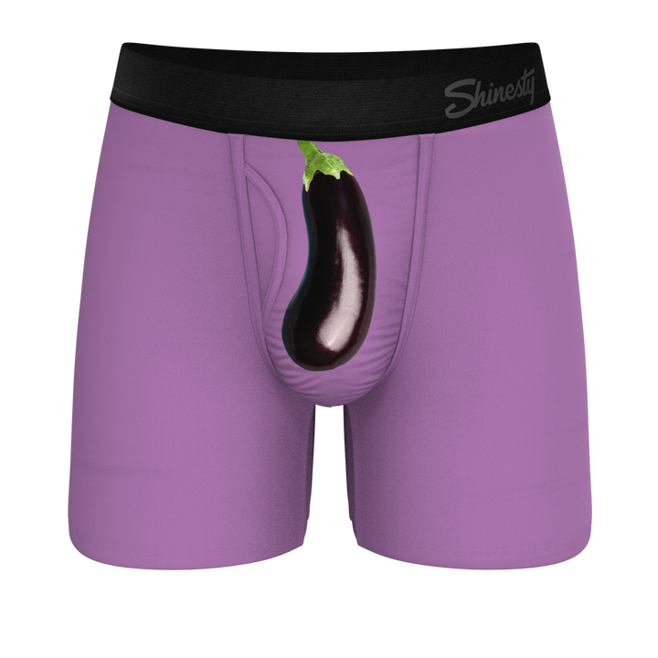 Shinesty "The Double Entendre" Eggplant Ball Hammock® Pouch Underwear