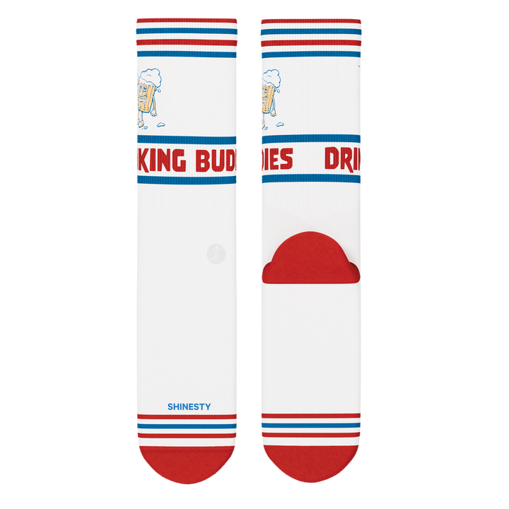 The Drinking Buddies | Beer Heel Hammock™ Crew Socks