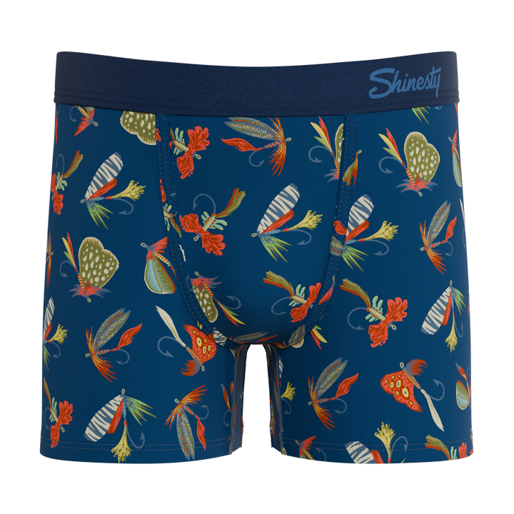 The Dry Fly Fishing Lure Boy's Boxer Briefs - Fun Kids' Outdoorsy Underwear