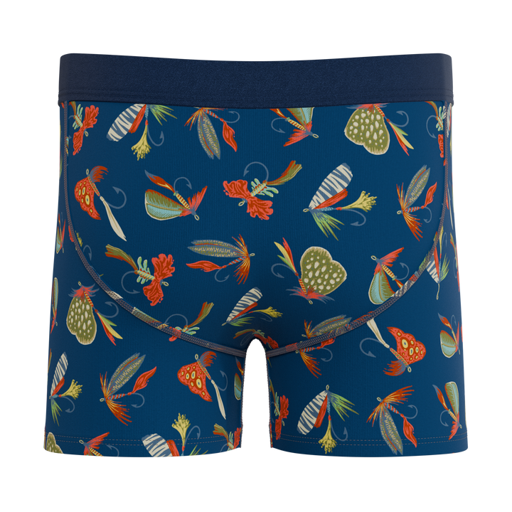 The Dry Fly Fishing Lure Boy's Boxer Briefs - Fun Kids' Outdoorsy Underwear