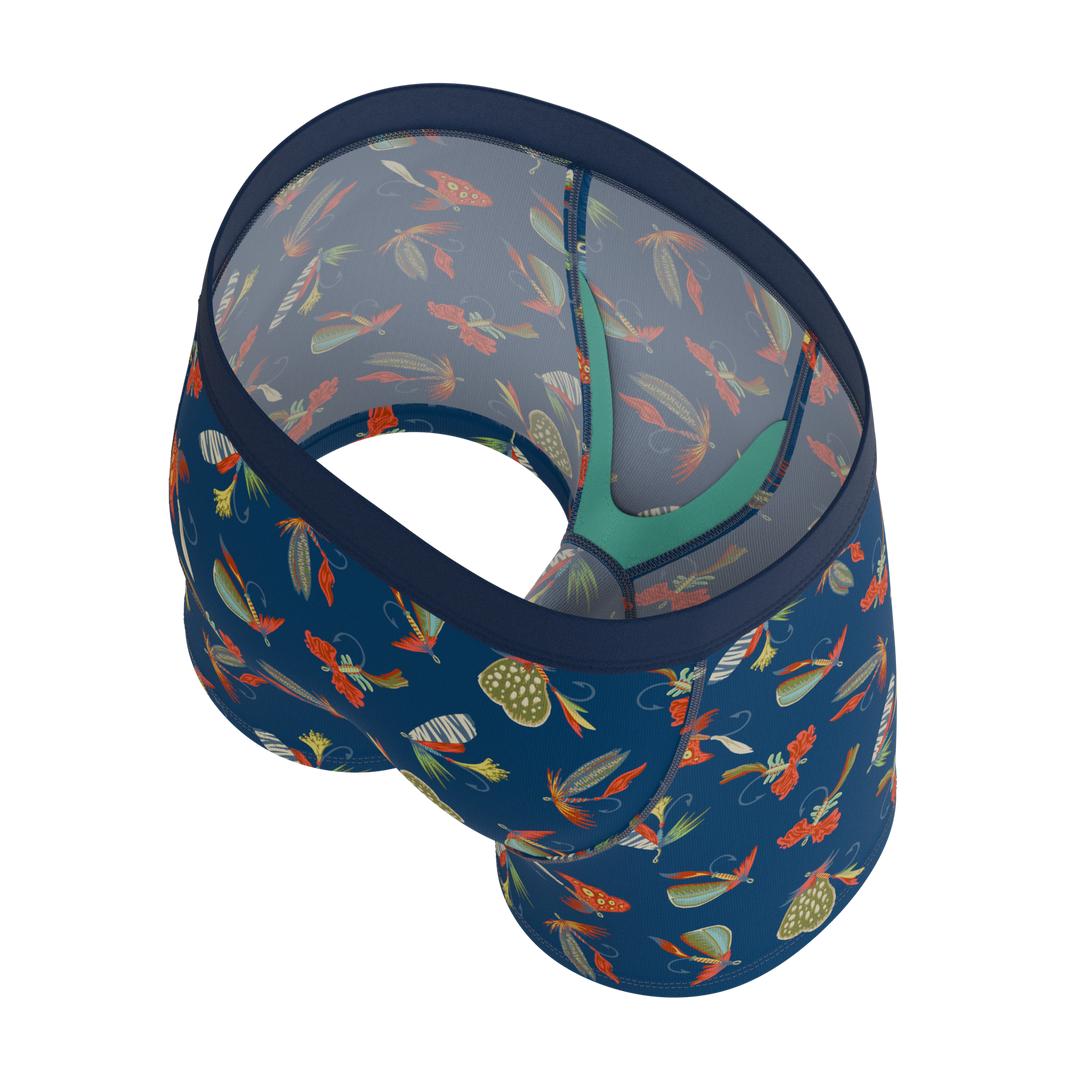The Dry Fly Fishing Lure Boy's Boxer Briefs - Fun Kids' Outdoorsy Underwear