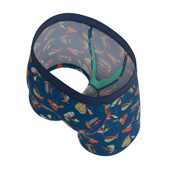 The Dry Fly Fishing Lure Boy's Boxer Briefs - Fun Kids' Outdoorsy Underwear
