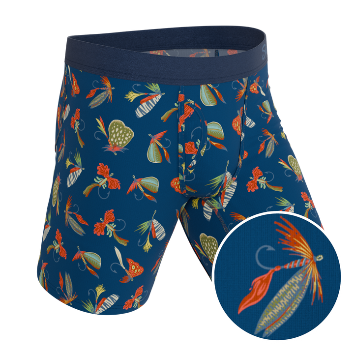 The Dry Fly Fly Fishing Long Leg Ball Hammock® Pouch Underwear With Fly by Shinesty
