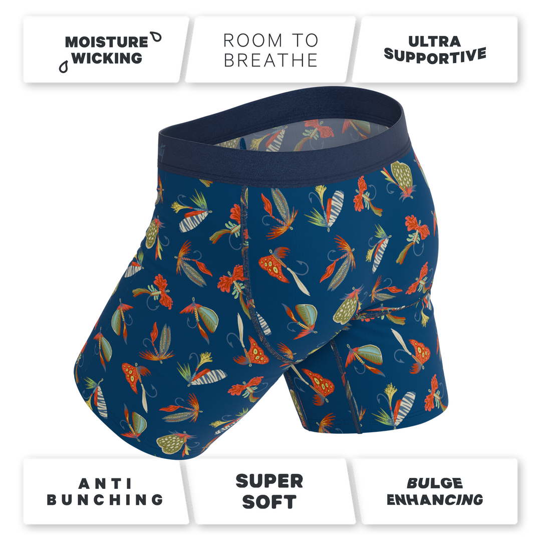 The Dry Fly Fly Fishing Long Leg Ball Hammock® Pouch Underwear With Fly by Shinesty