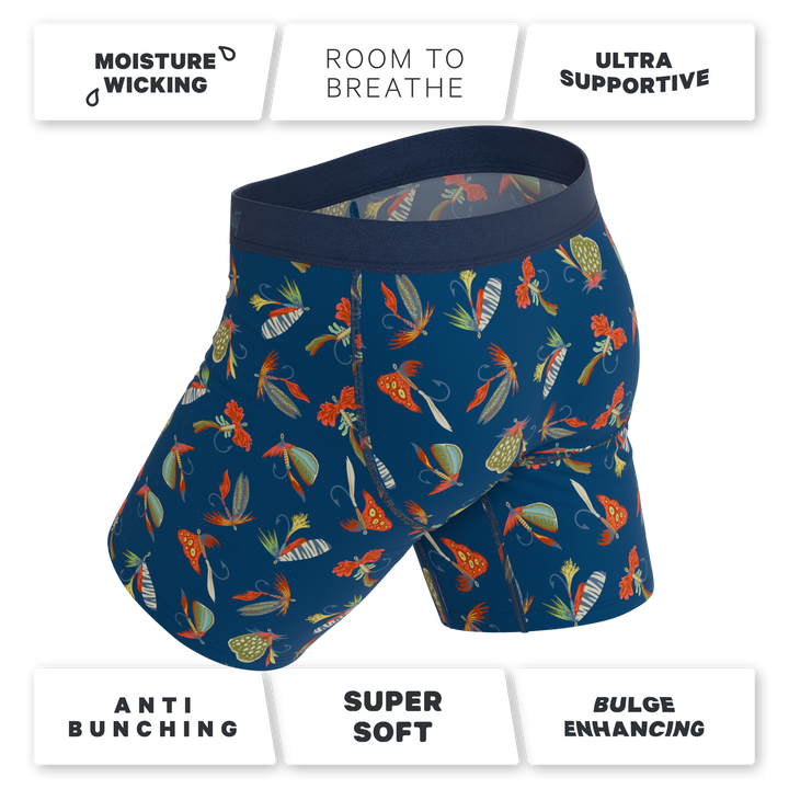 The Dry Fly Fly Fishing Long Leg Ball Hammock® Pouch Underwear With Fly by Shinesty