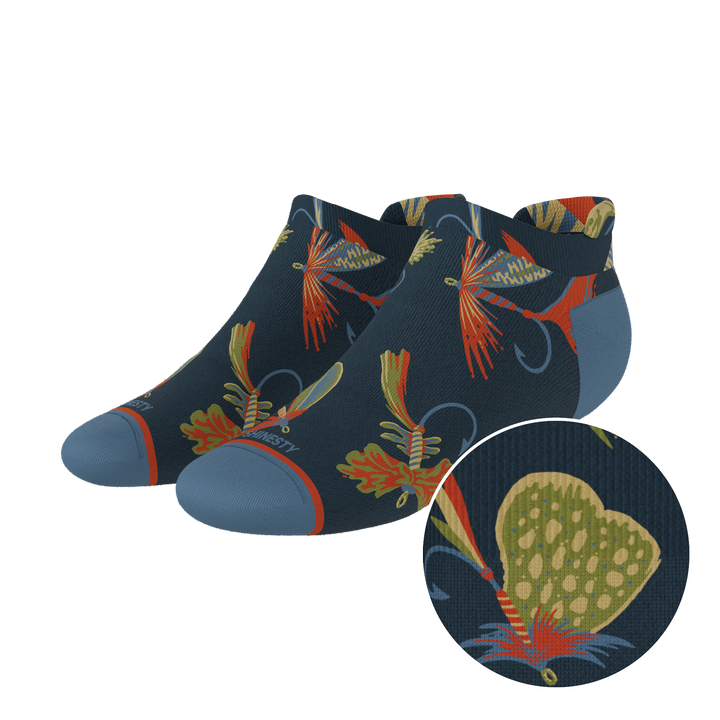 The Dry Fly | Fly Fishing Heel Hammock™ Ankle Socks for Men & Women